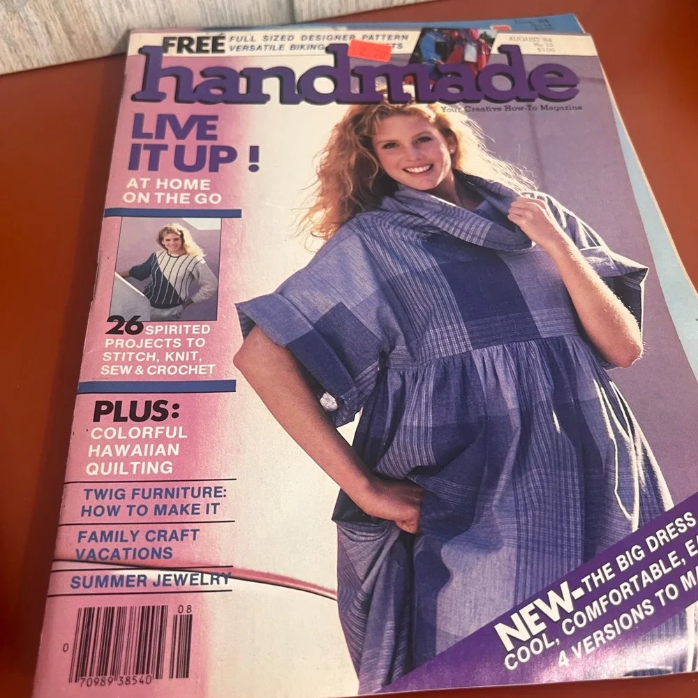 Vtg‎ Handmade Magazine Lot 1984 June No 14 August No 15 Sewing Quilting Patterns